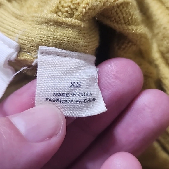 ANTHROPOLOGIE MOTH Tisbury Turtleneck Sweater Yellow Size XS - Picture 8 of 11